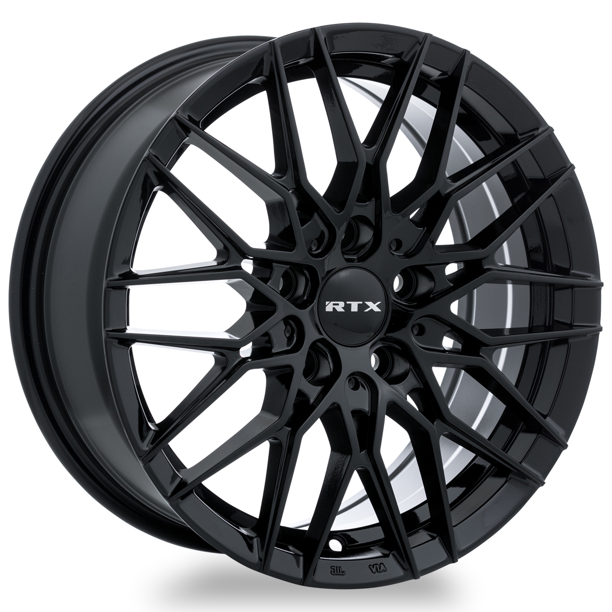 18x8 RTX V20 Gloss Black Wheel 5x4.5 (42mm)