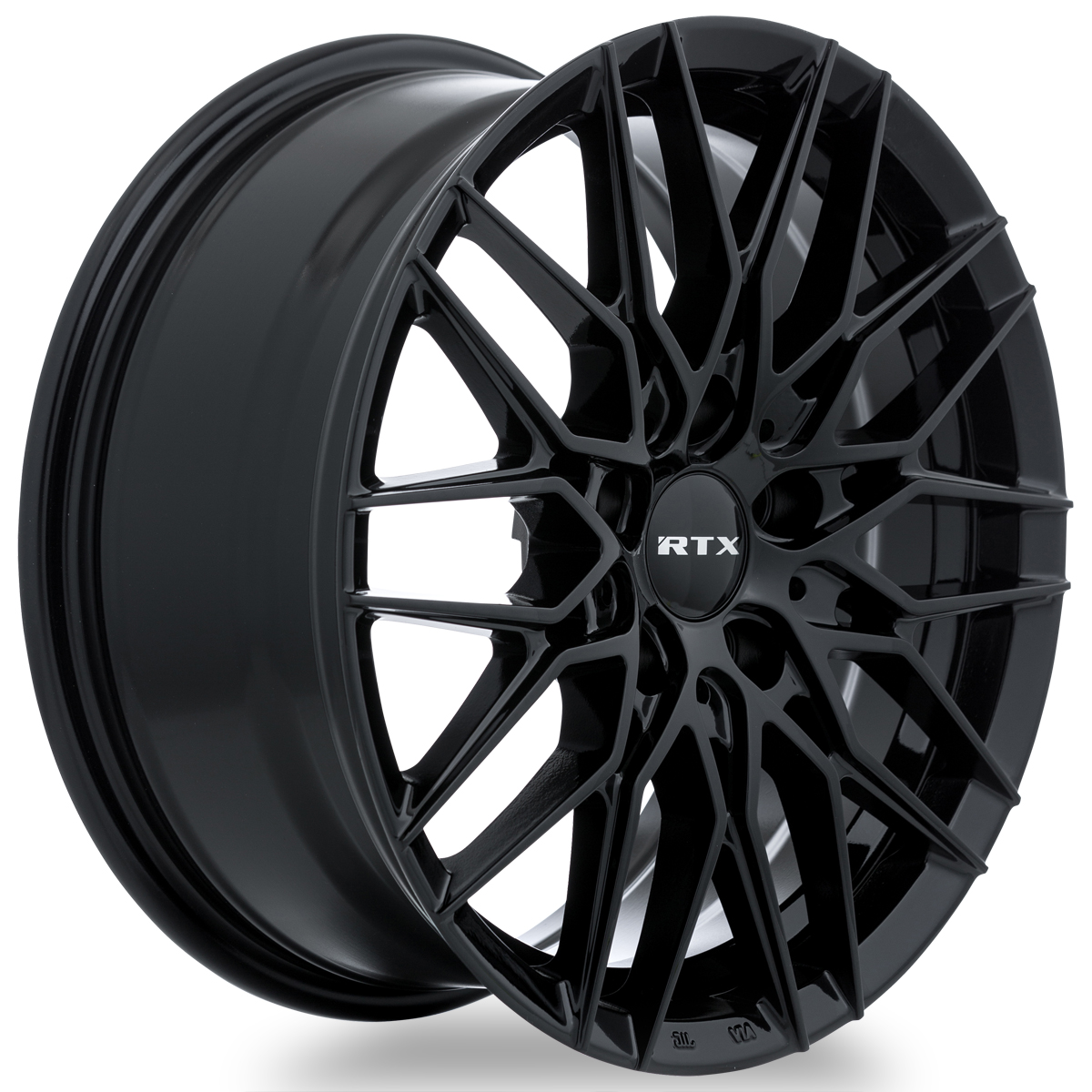 18x8 RTX V20 Gloss Black Wheel 5x4.5 (42mm)