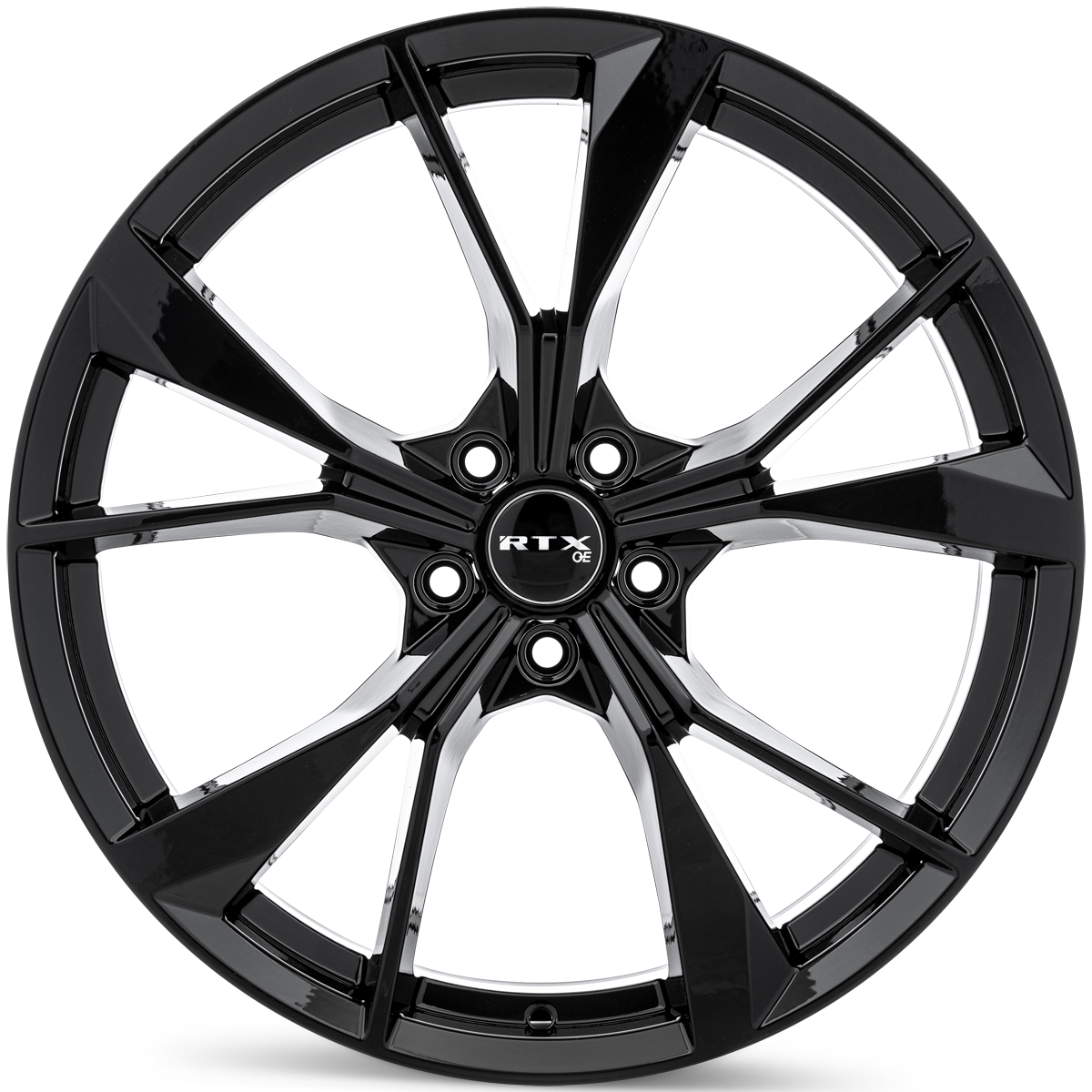 20x8.5 RTX VW-01 Gloss Black Wheel 5x112 (38mm)