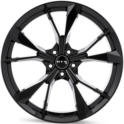 20x8.5 RTX VW-01 Gloss Black Wheel 5x112 (38mm)