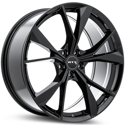 20x8.5 RTX VW-01 Gloss Black Wheel 5x112 (38mm)