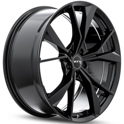 20x8.5 RTX VW-01 Gloss Black Wheel 5x112 (38mm)