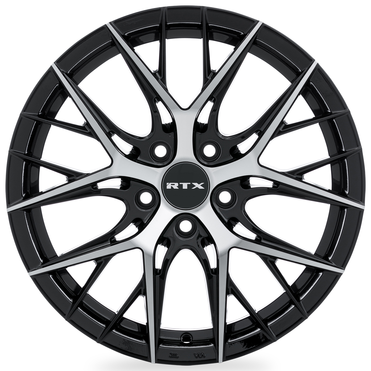20x8.5 RTX Valkyrie Gloss Black Machined Wheel 5x4.5 (38mm)