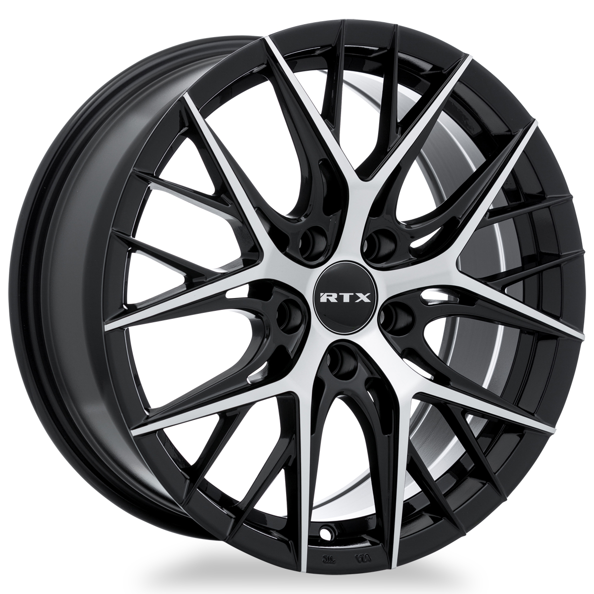 20x8.5 RTX Valkyrie Gloss Black Machined Wheel 5x4.5 (38mm)