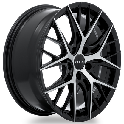 20x8.5 RTX Valkyrie Gloss Black Machined Wheel 5x4.5 (38mm)