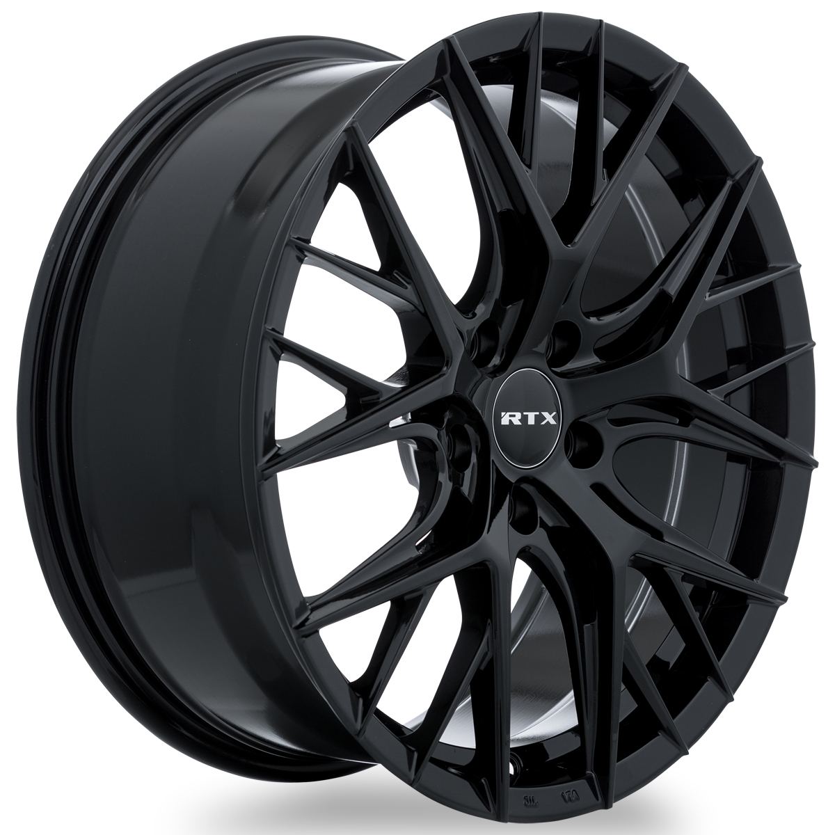 20x8.5 RTX Valkyrie Gloss Black Wheel 5x4.5 (38mm)