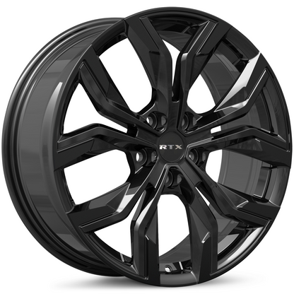 18x7.5 RTX Venom Gloss Black Wheel 5x4.25 (45mm)