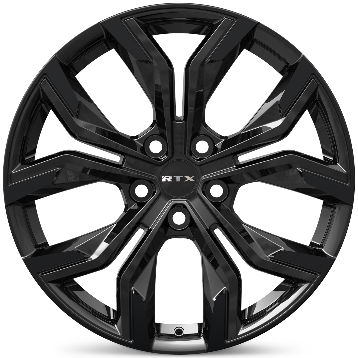 19x8 RTX Venom Gloss Black Wheel 5x4.5 (38mm)