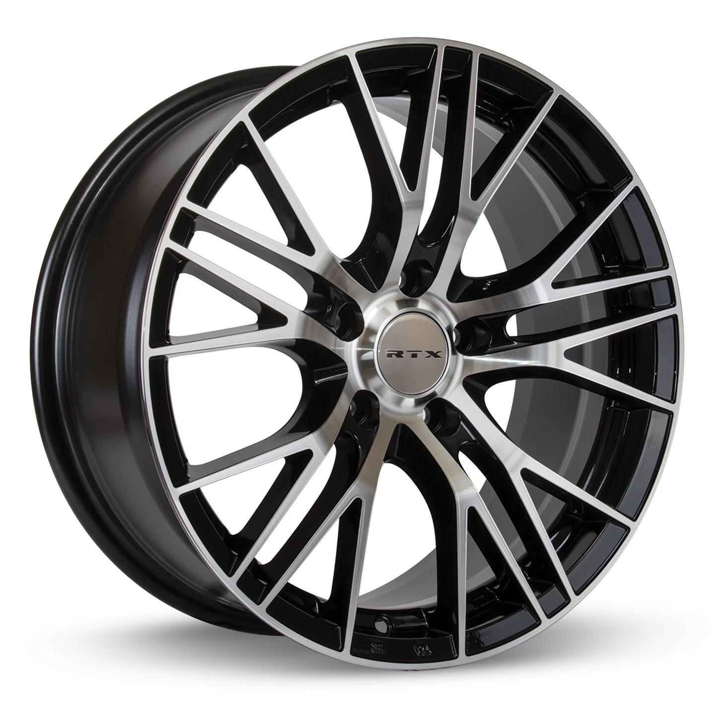 17x7.5 RTX Vertex Black Machined Wheel 5x4.5 (40mm)