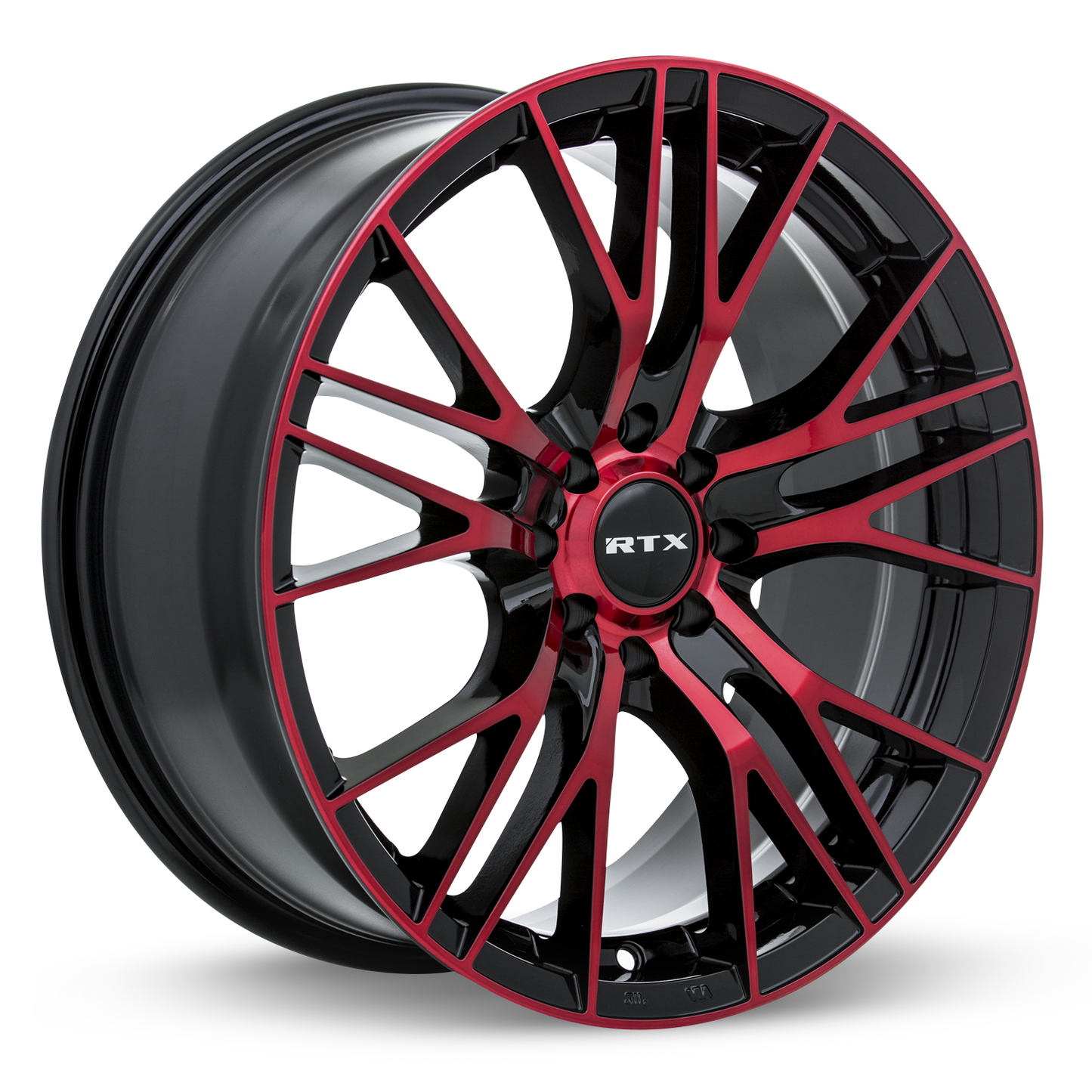 20x8.5 RTX Vertex Black Machined Red Wheel 5x4.5 (38mm)