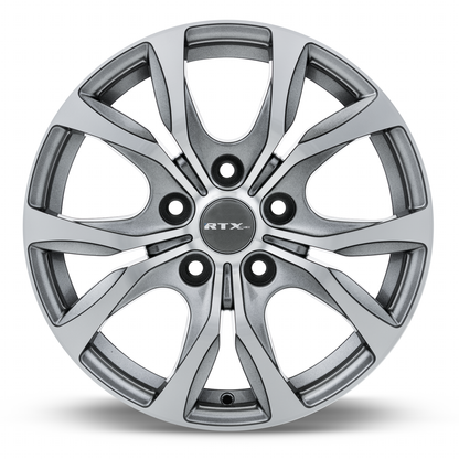 18x7.5 RTX Windsor Gunmetal Machined Wheel 5x5 (35mm)