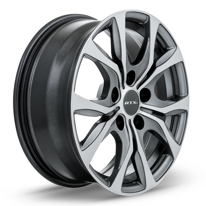 18x7.5 RTX Windsor Gunmetal Machined Wheel 5x5 (35mm)