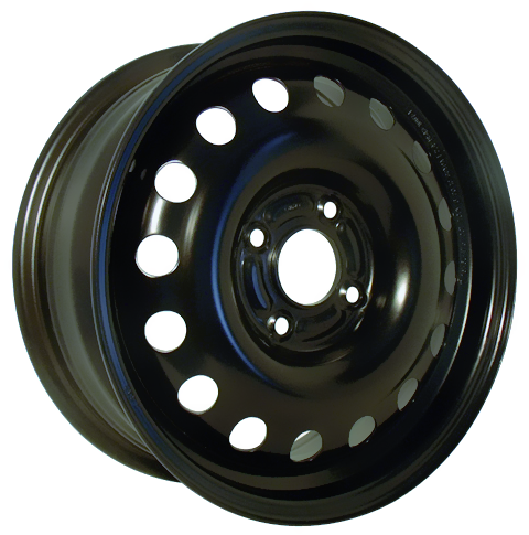 15x6 RTX Black Steel Wheel 4x4.25 (48mm)