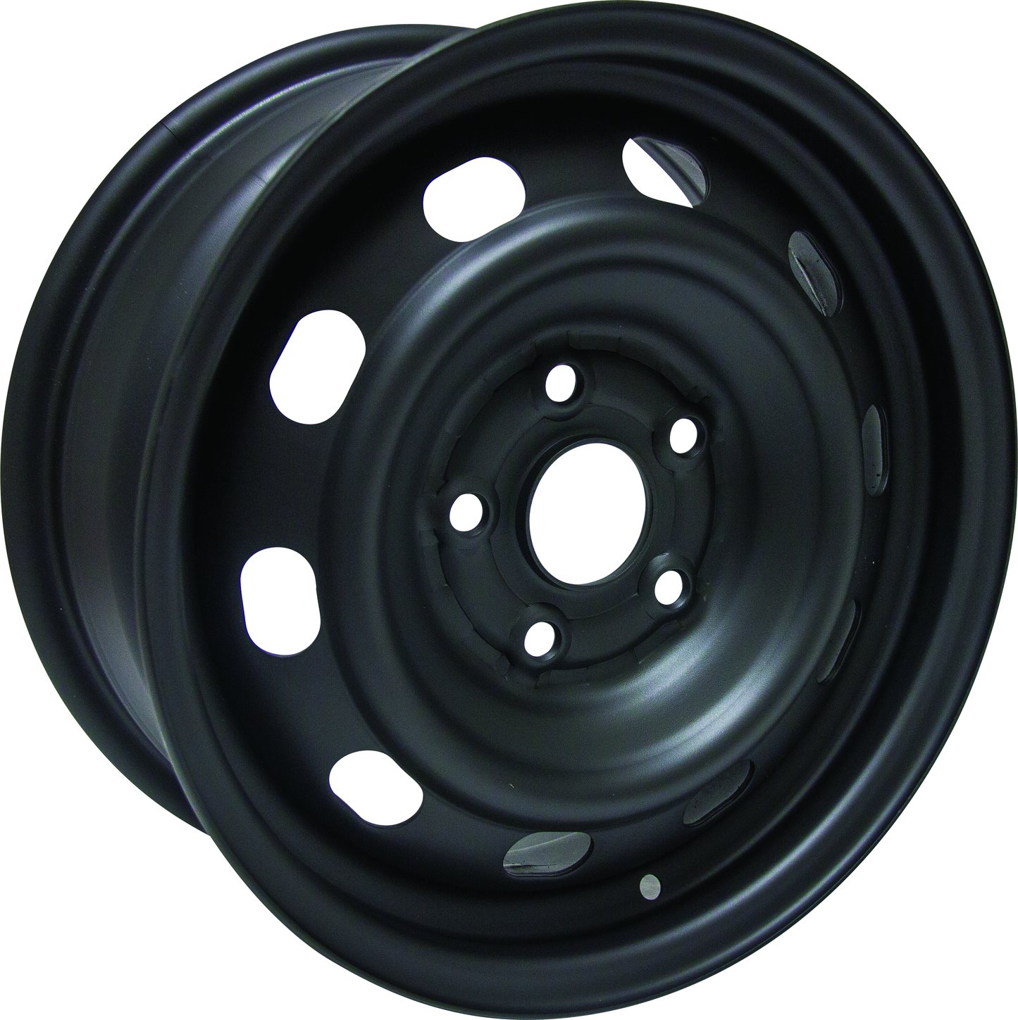 15x6.5 RTX Black Steel Wheel 5x4.5 (45mm)