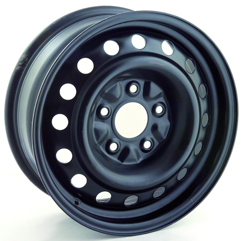 16x6.5 RTX Black Steel Wheel 5x5 (40mm)