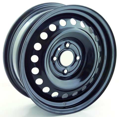 16x6.5 RTX Black Steel Wheel 4x4.25 (47mm)
