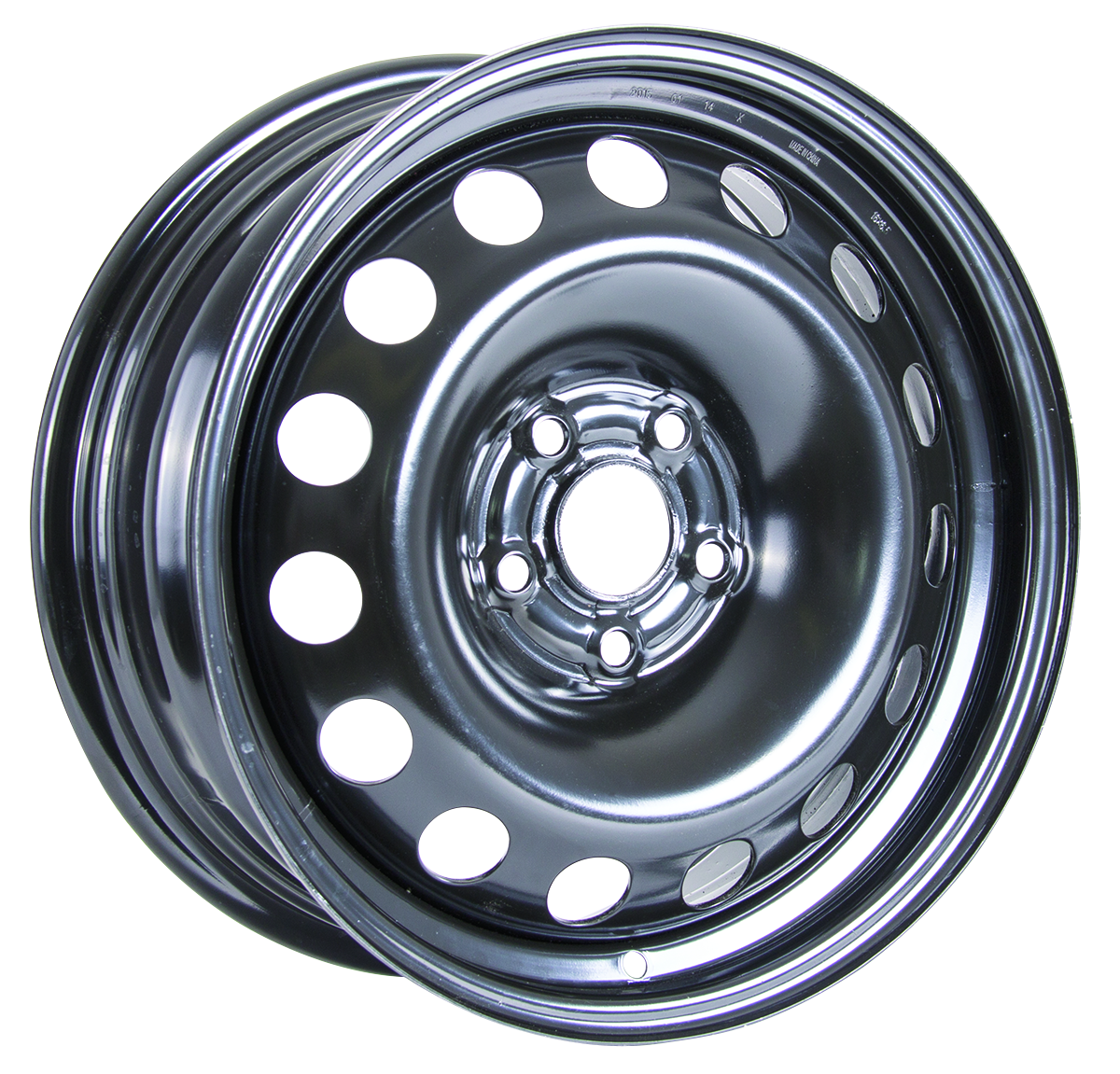 16x6.5 RTX Black Steel Wheel 5x105 (39mm)