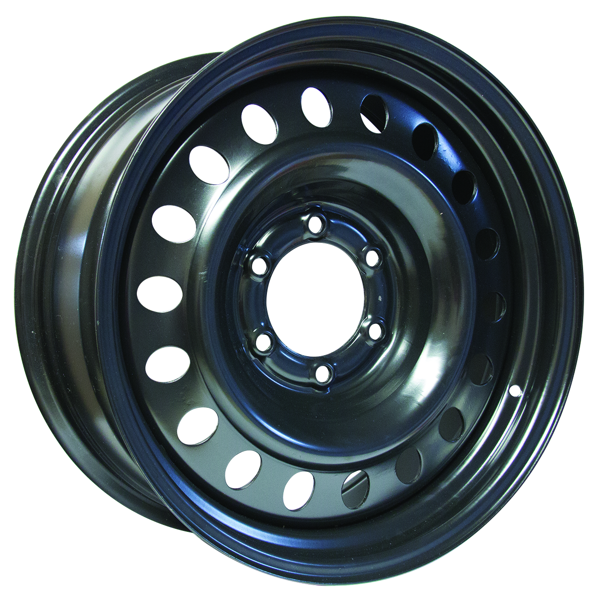 18x8 RTX Black Steel Wheel 6x5.5 (25mm)