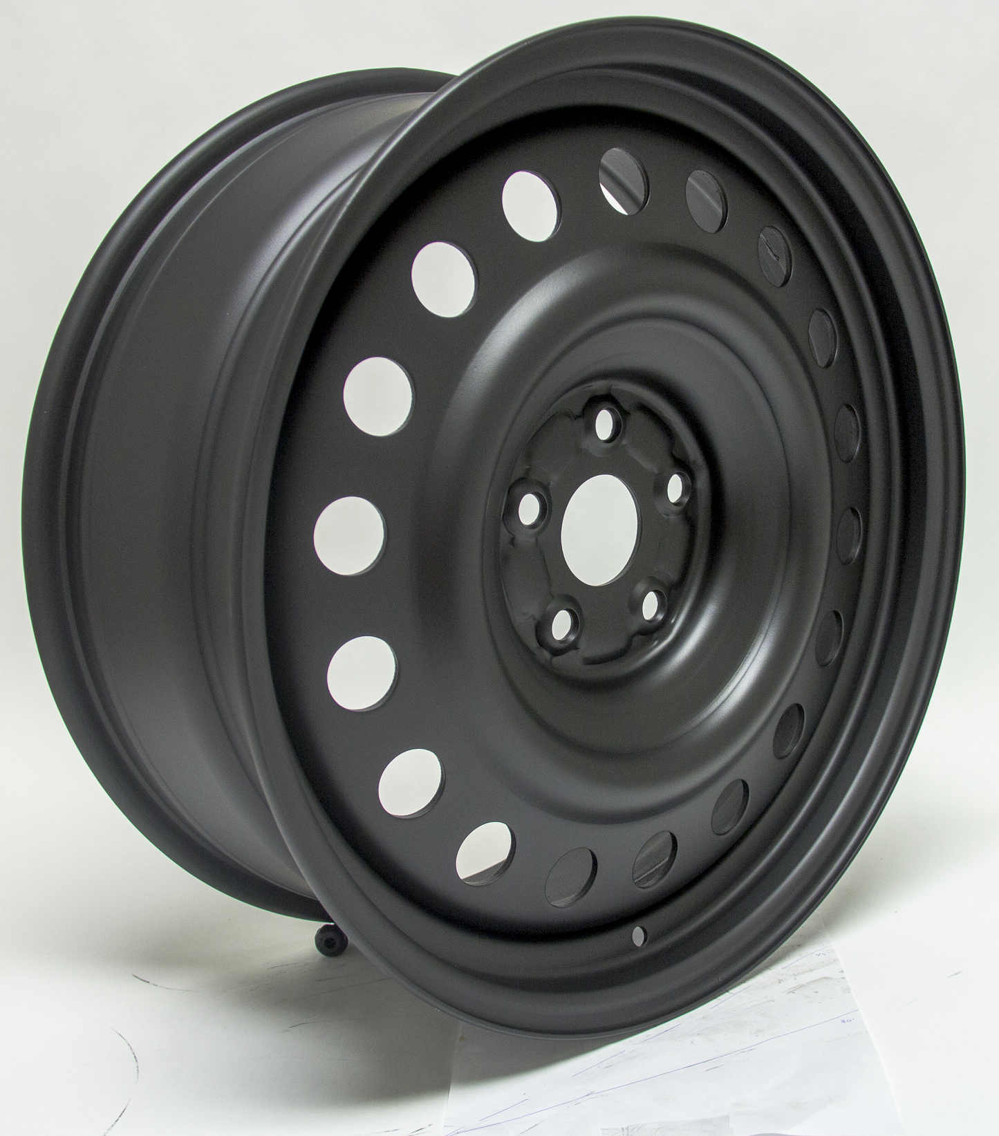 19x7.5 RTX Black Steel Wheel 5x4.5 (40mm)