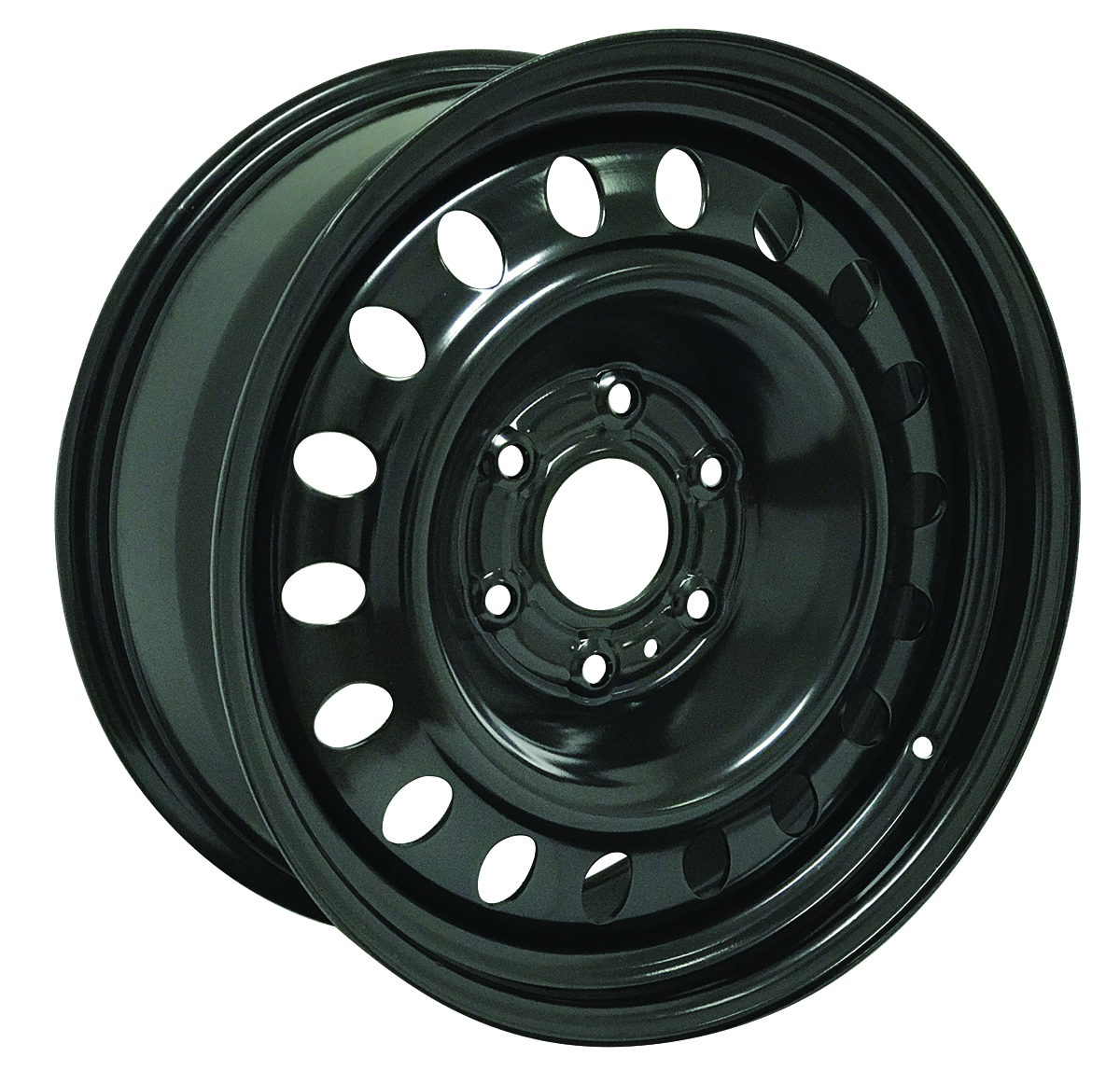 18x8 RTX Black Steel Wheel 6x5.5 (25mm)