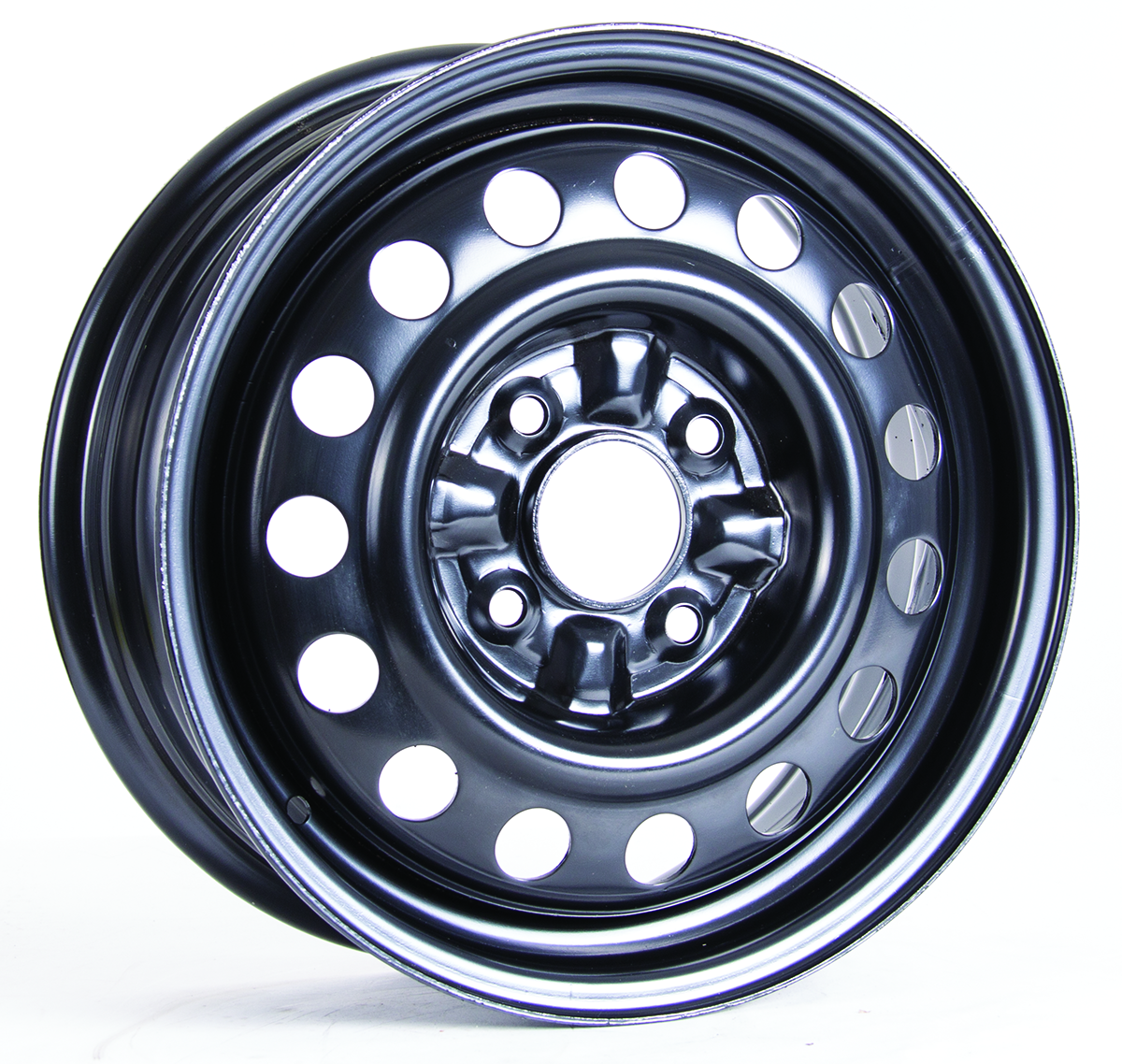 15x6 RTX Black Steel Wheel 4x4.5 (45mm)