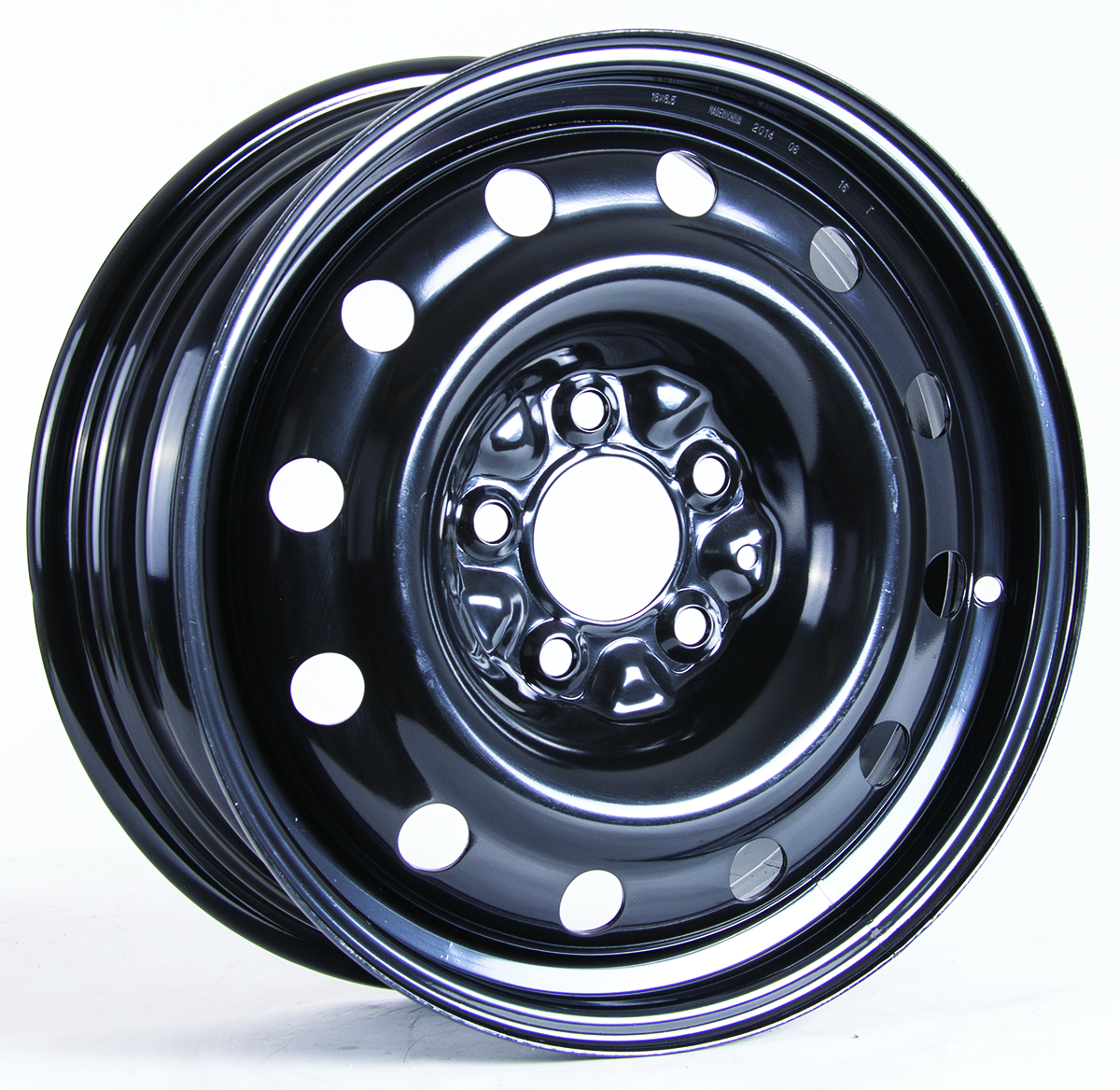 16x6.5 RTX Black Steel Wheel 5x4.5 (38mm)