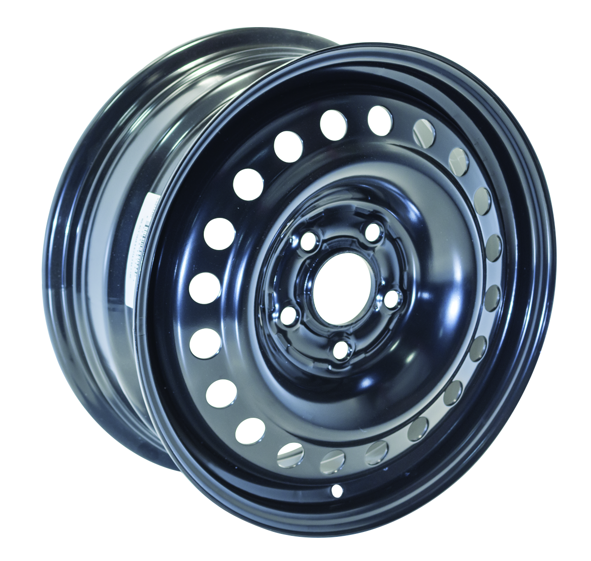 16x6.5 RTX Black Steel Wheel 5x4.5 (40mm)