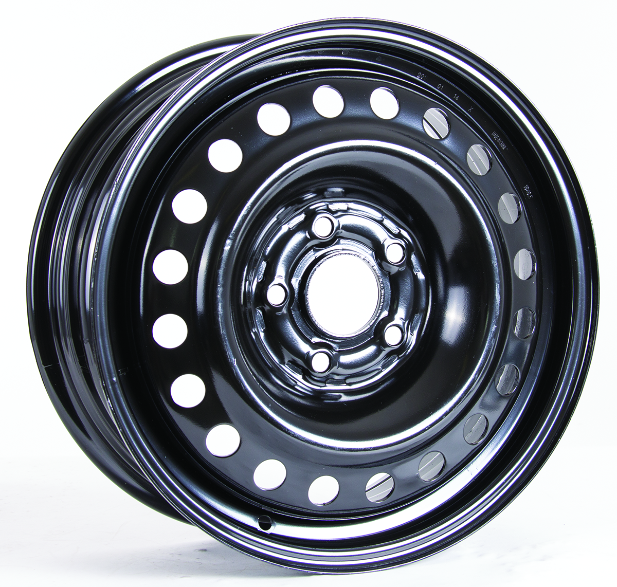 16x6.5 RTX Black Steel Wheel 5x4.5 (40mm)