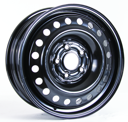16x6.5 RTX Black Steel Wheel 5x4.5 (40mm)