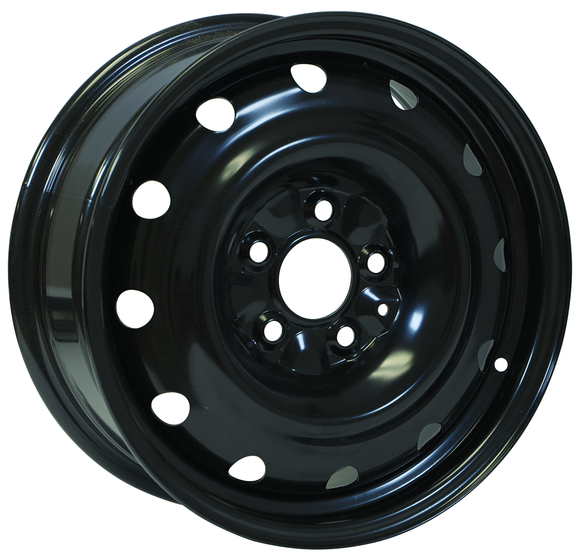 16x6.5 RTX Black Steel Wheel 5x4.5 (40mm)