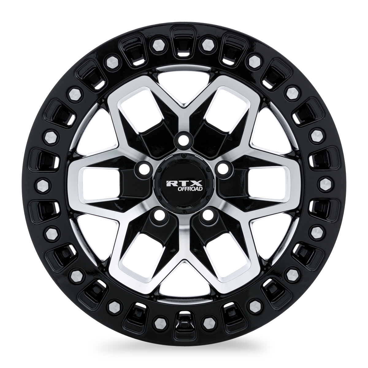 20x9 RTX Zion Gloss Black Machined Wheel 6x135 (0mm)