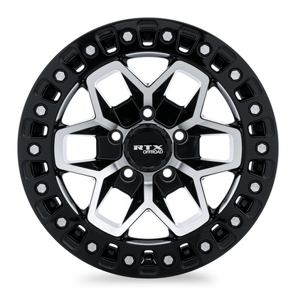 20x9 RTX Zion Gloss Black Machined Wheel 6x135 (0mm)