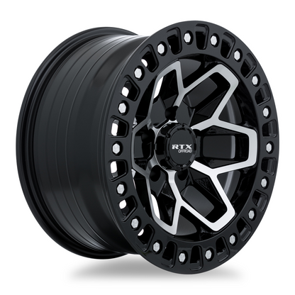 20x9 RTX Zion Gloss Black Machined Wheel 6x135 (0mm)