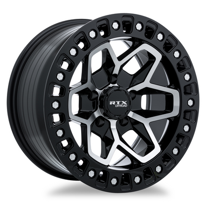 20x9 RTX Zion Gloss Black Machined Wheel 6x135 (0mm)