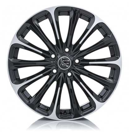 16x7 RTX Poison Black Machined Wheel 5x4.5 (42mm)