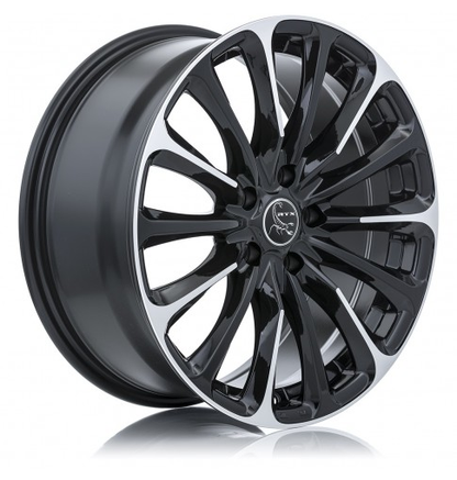 16x7 RTX Poison Black Machined Wheel 5x4.5 (42mm)