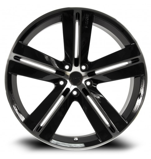 18x7.5 RTX SMS Black Machined Wheel 5x4.5 (40mm)