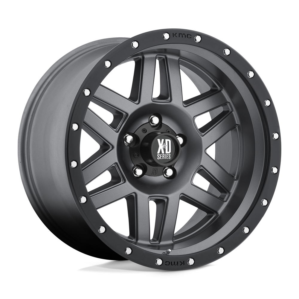 16x8 XD XD128 MACHETE Matte Gray Black Ring Wheel 5x4.5 (0mm)