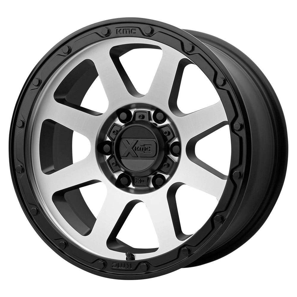 18x8.5 XD XD134 ADDICT 2 Matte Black Machined Face Wheel 8x180 (0mm)