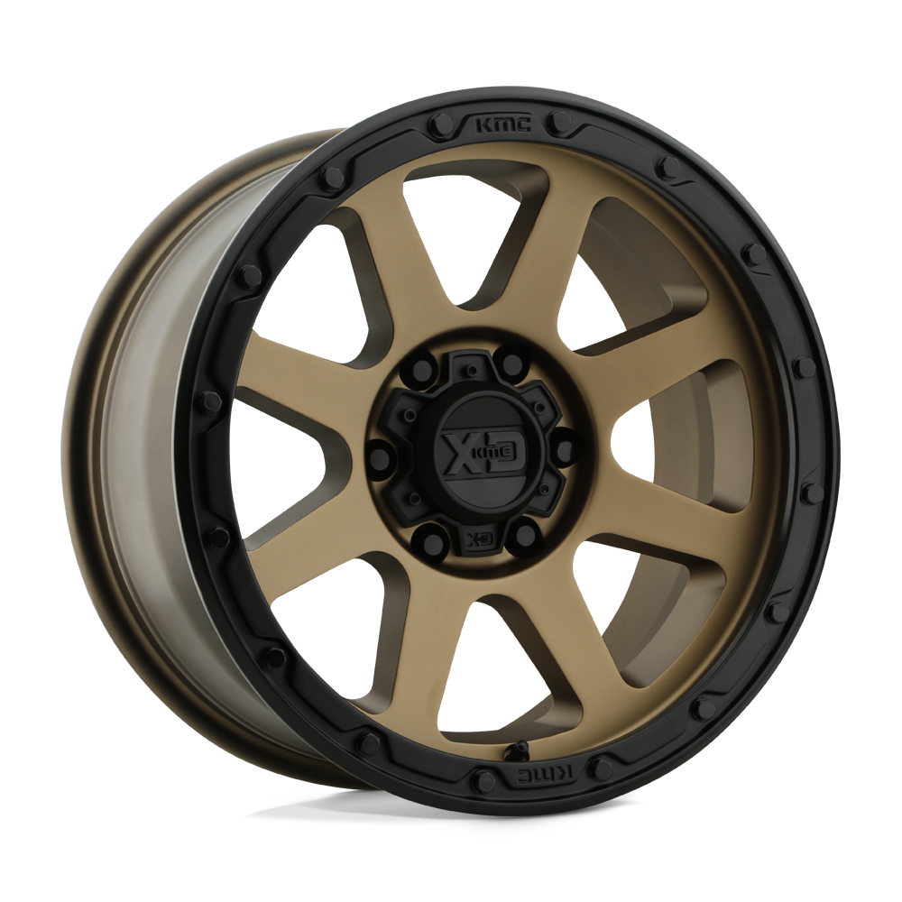 17x8.5 XD XD134 ADDICT 2 Matte Bronze Matte Black Lip Wheel 8X6.5 (0mm)
