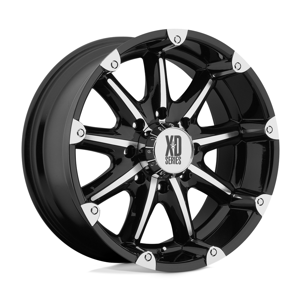 18x9 XD XD779 BADLANDS Gloss Black Machined Wheel 5x5 (18mm)