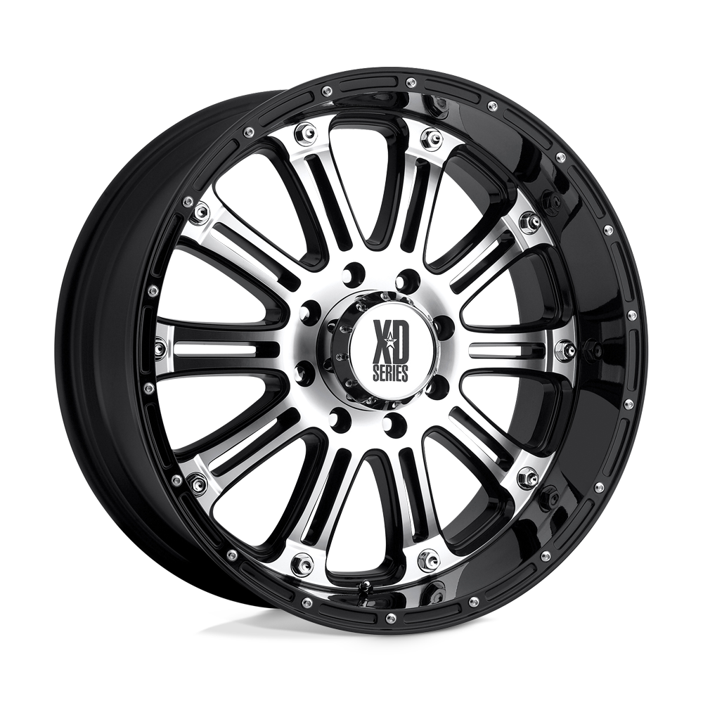 22x9.5 XD XD795 HOSS Gloss Black Machined Wheel 8X6.5 (0mm)