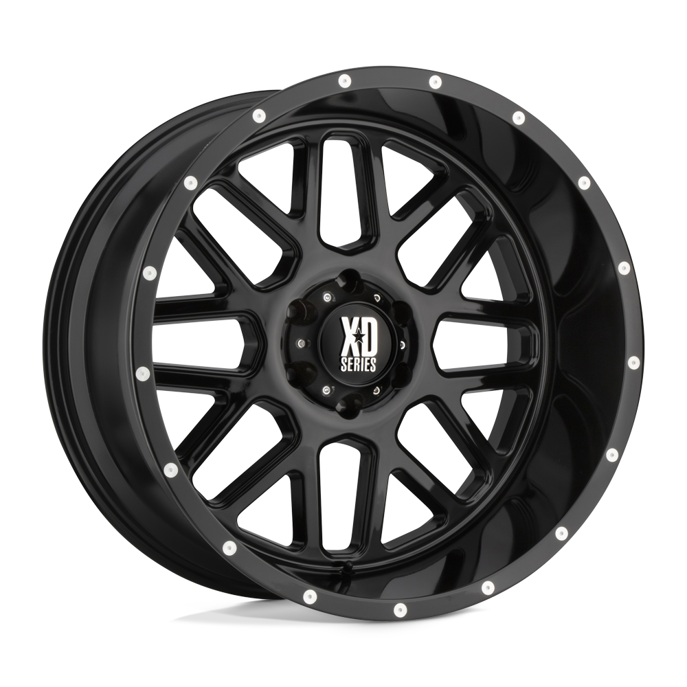 20x12 XD XD820 GRENADE Gloss Black Wheel 5x5 (-44mm)