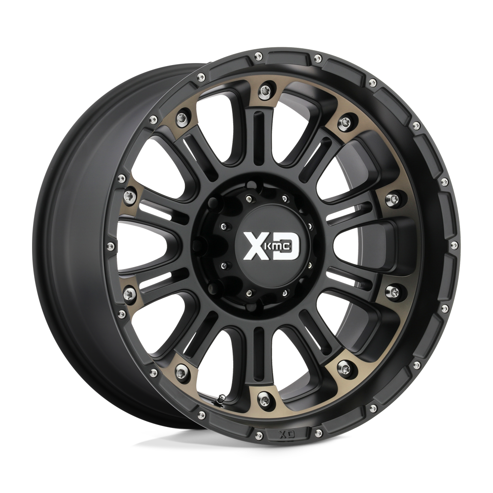 20x9 XD XD829 HOSS II Satin Black Machined Dark Tint Wheel 6x5.5 (-12mm)