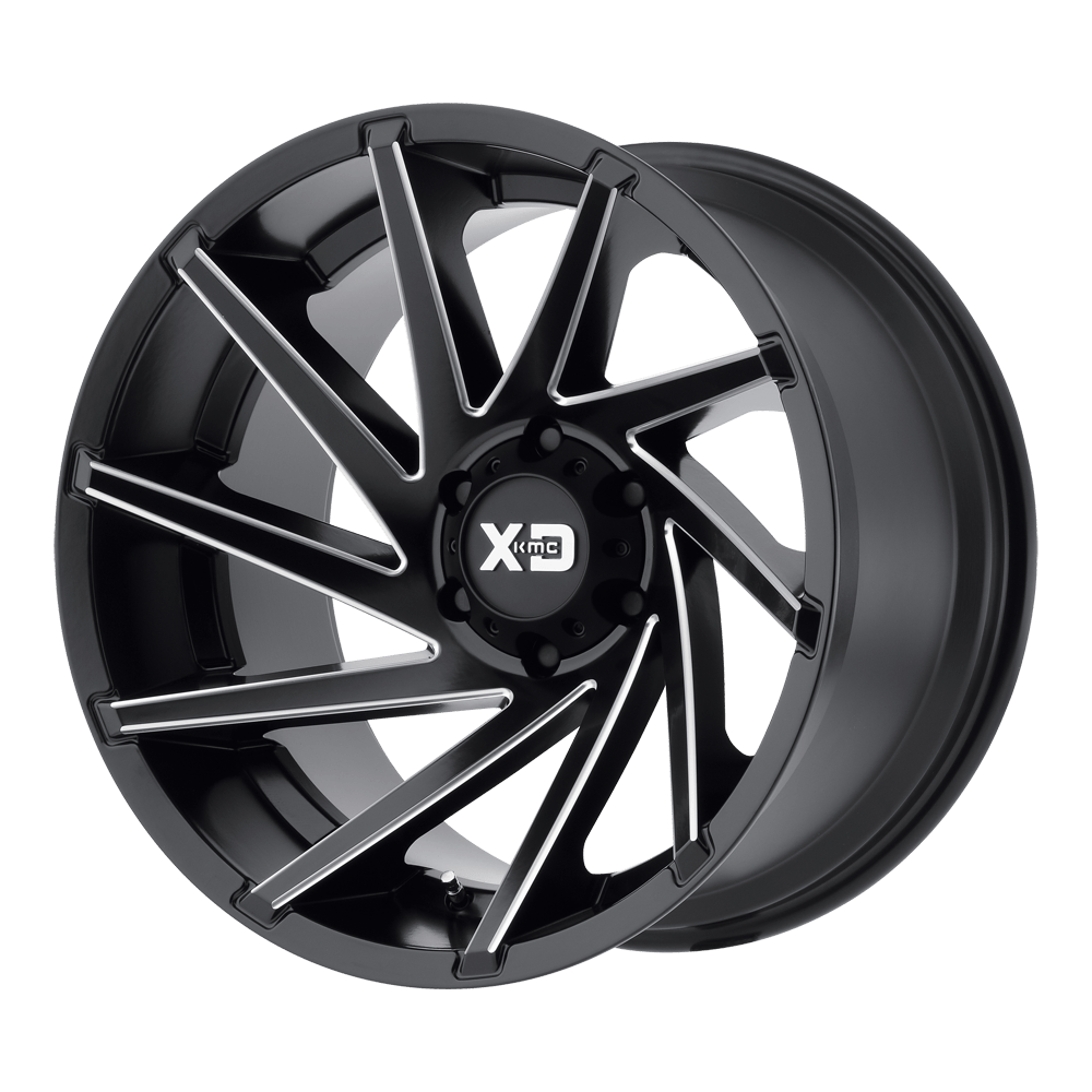 20x9 XD XD834 CYCLONE Satin Black Milled Wheel 5x150 (-12mm)
