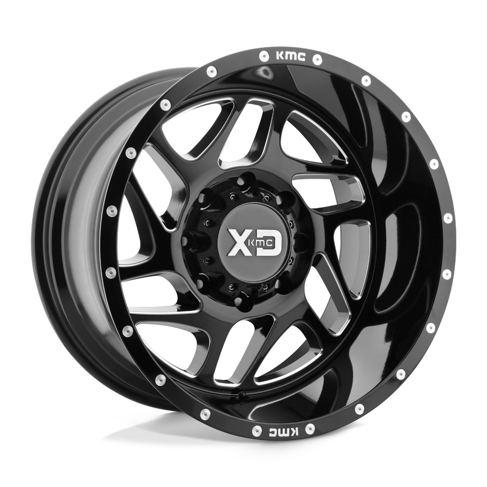 20x9 XD XD836 FURY Gloss Black Milled Wheel 6x135 (0mm)