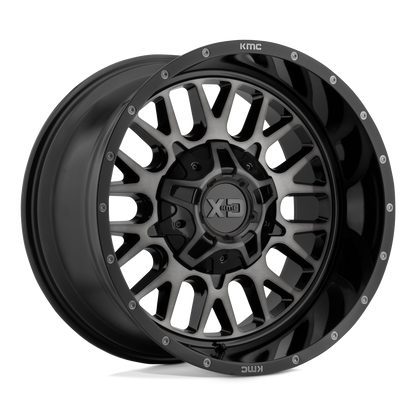20x10 XD Series XD842 Snare Gloss Black Gray Tint Wheel 5x150 (-18mm)