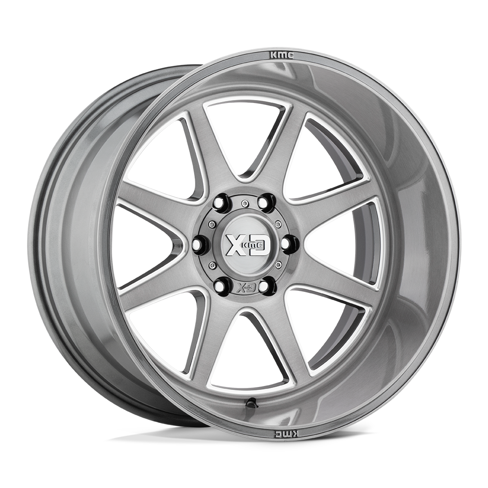 20x9 XD XD844 PIKE Titanium Brushed Milled Wheel 8X6.5 (0mm)