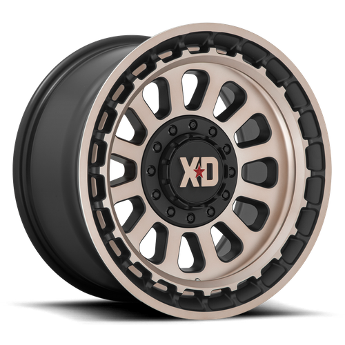 17x9 XD XD856 OMEGA Satin Black With Bronze Tint Wheel 6x4.5/6x5.5 (18mm)