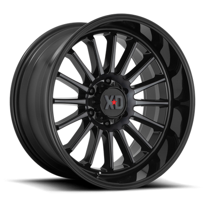 22x10 XD XD857 WHIPLASH Gloss Black With Gray Tint Wheel 5x5.5 (-18mm)